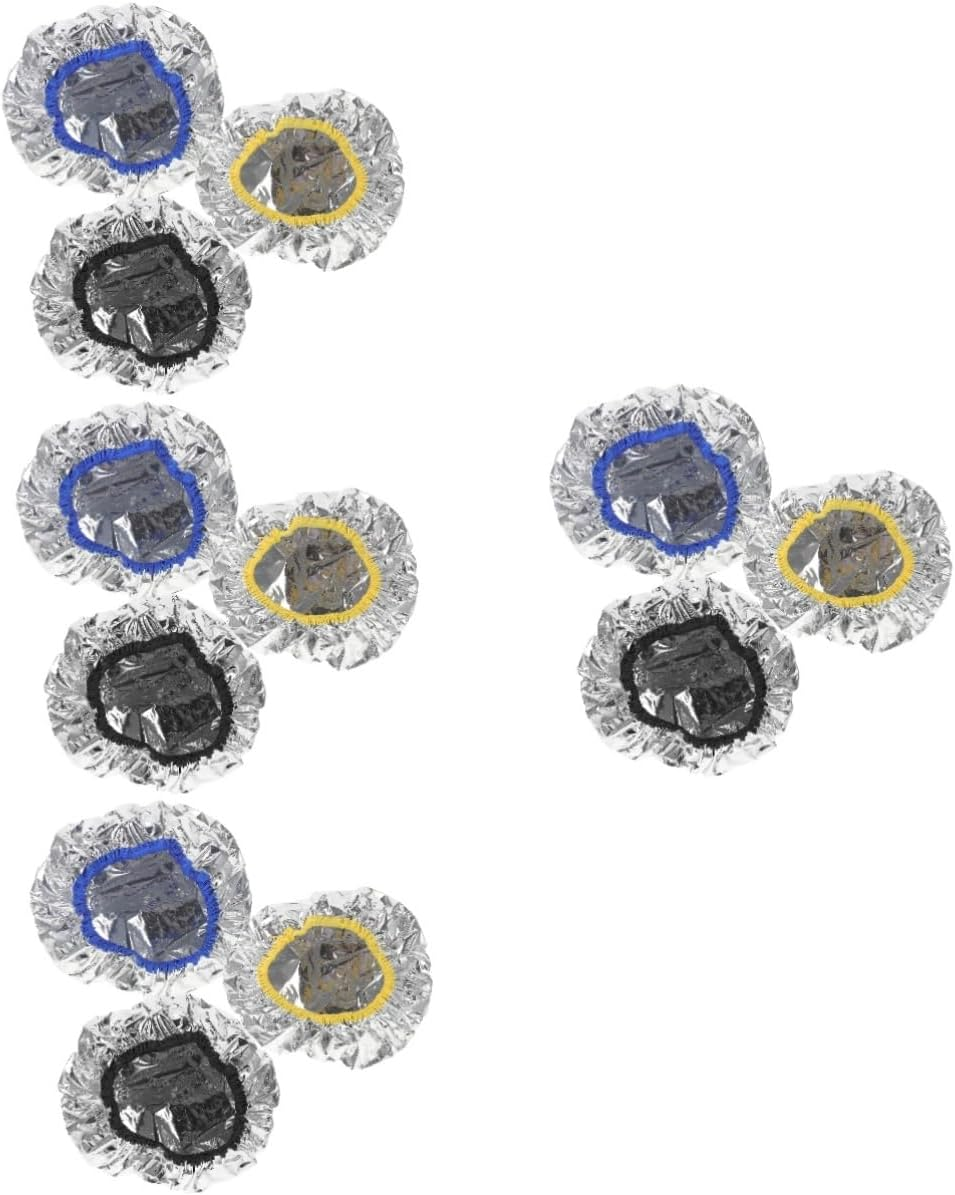 FRCOLOR 6Pcs Tinfoil Cap for Deep Conditioning Hair Mask Elastic Sleeping Cap Bulk Shower Heat for Hair Treatment Spa Shower Dye Oil Processing