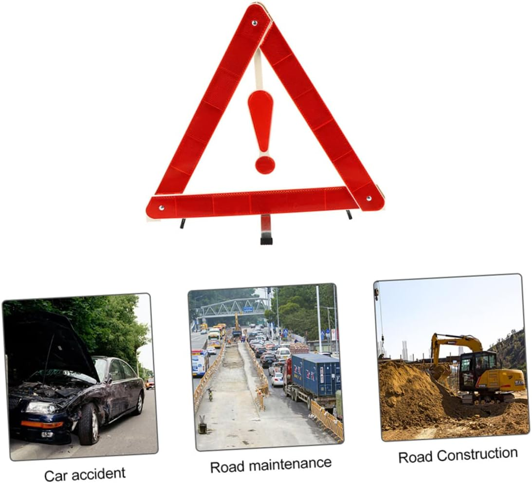 GARVALON Warning Triangle Auto Warning Signs for Road Safety Foldable Car Safety Sign for Vehicles image number 4