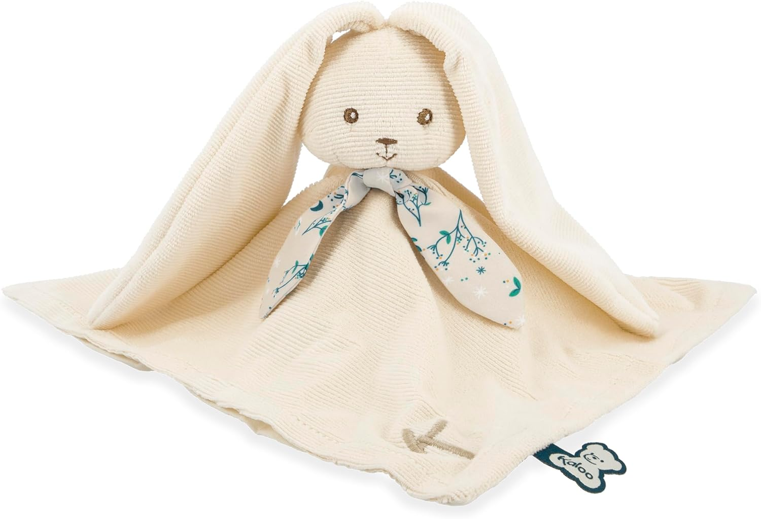 Kaloo - Lapinoo - Plush Rabbit - First Comforter - Cream - 30 X 30 Cm - Super Soft Material Mix Cotton & Cord - Gift Box - from Birth, K972206