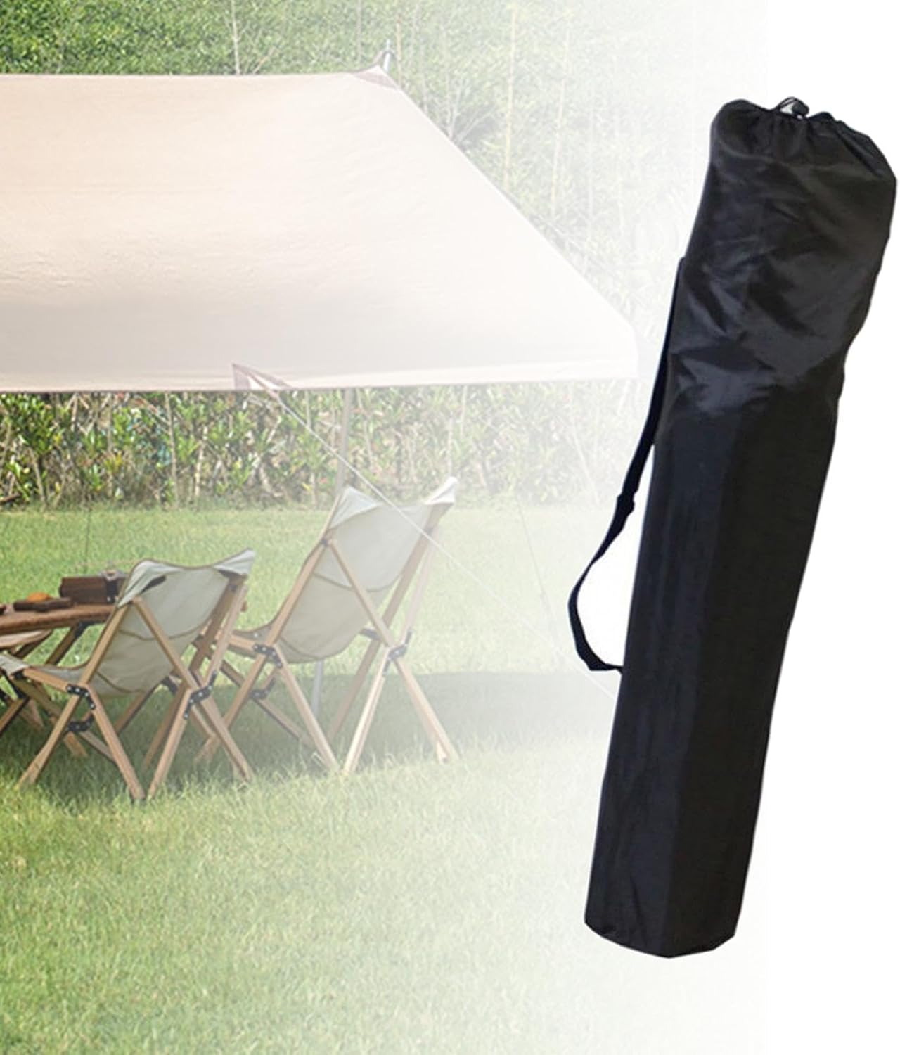 Eigell Lawn Chair Organizer Recliner Storage Bag Portable Weekender Bag Camping Chair Replacement Bag Folding Chair Carrying Bag for Picnic Travel, 82X22Cm image number 6