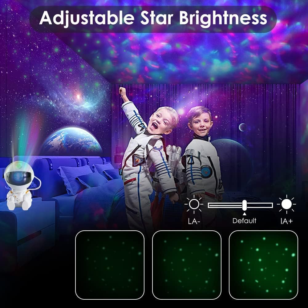Starwood Astronaut Galaxy Star Projector - Starry Nebula Ceiling Lamp with 8 Modes, Remote, and 360&deg; Adjustable | Aesthetic Bedroom Decor for Kids & Adults (Sitting Posture) image number 5