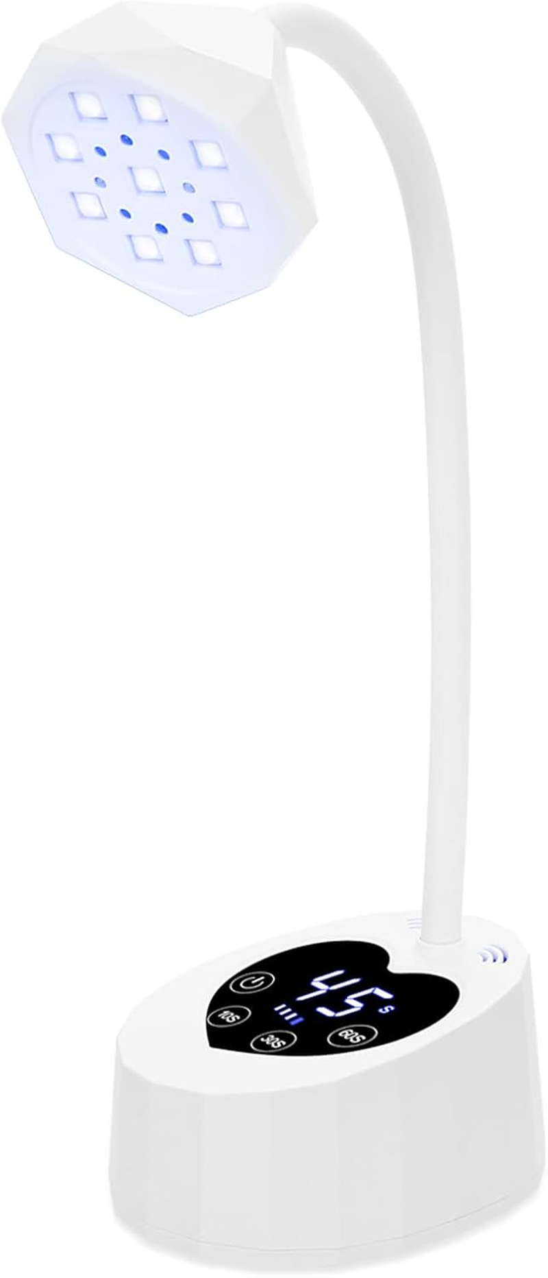 New Lotus Nail Art Lamp with Induction Light, Rechargeable Heart-Shaped Base, Fast-Drying Tabletop UV/LED Lamp for Press-On Nails image number 5