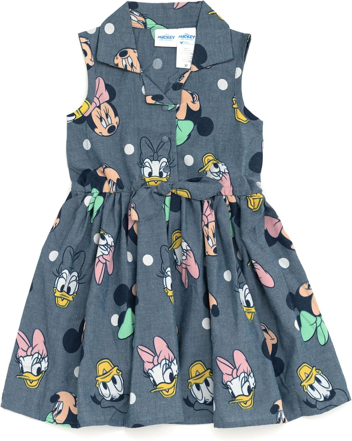 Disney Floral Chambray Skater Dress Newborn to Big Kid image number 6