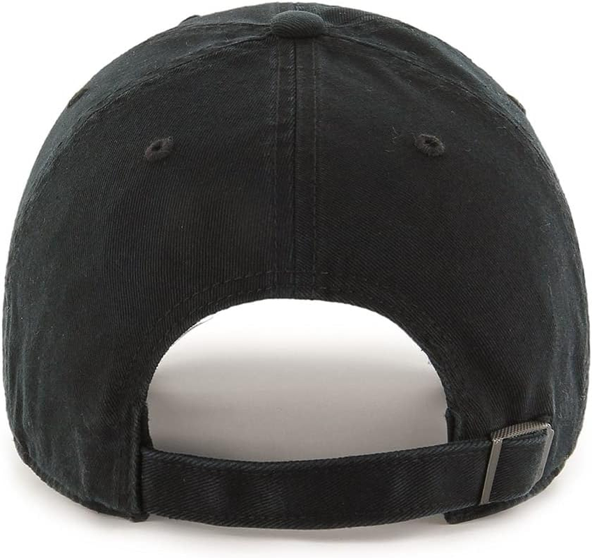 '47 MLB Spangled Banner Clean up Adjustable Hat, One Size Fits All - Black/White image number 5