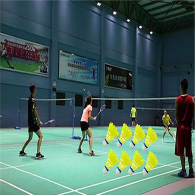 Limcryspp 12 Sets of Durable Nylon Badminton Shuttlecocks, Highly Durable Badminton Competition Equipment for Aviation Training image number 2