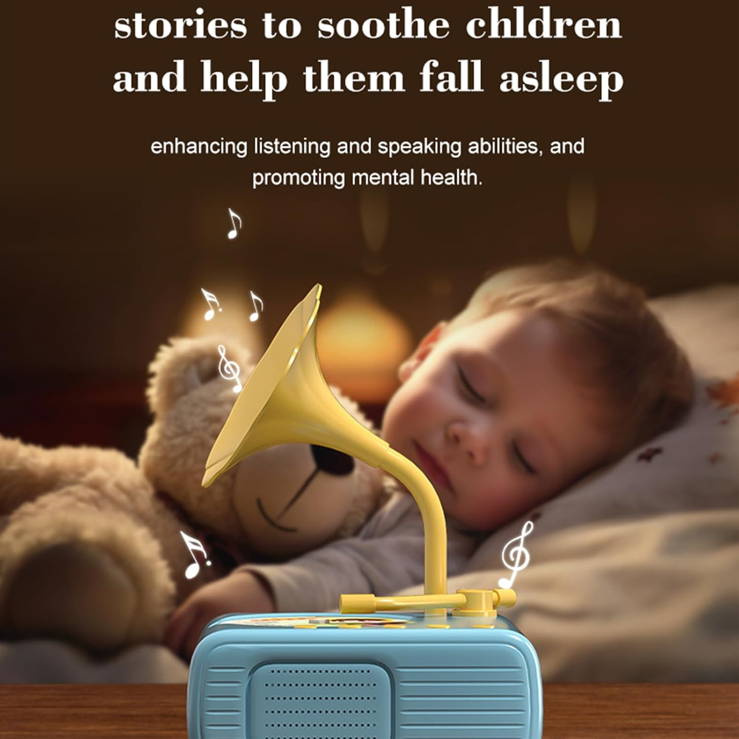 Sweako Kids Gramophone with 96 Cards, Kids Phonograph Record Player, Kid Phonograph Book with Sound, Musical Sensory Toy with Story Music Player for All Boys and Girls Aged 3-12 (Pink) image number 6