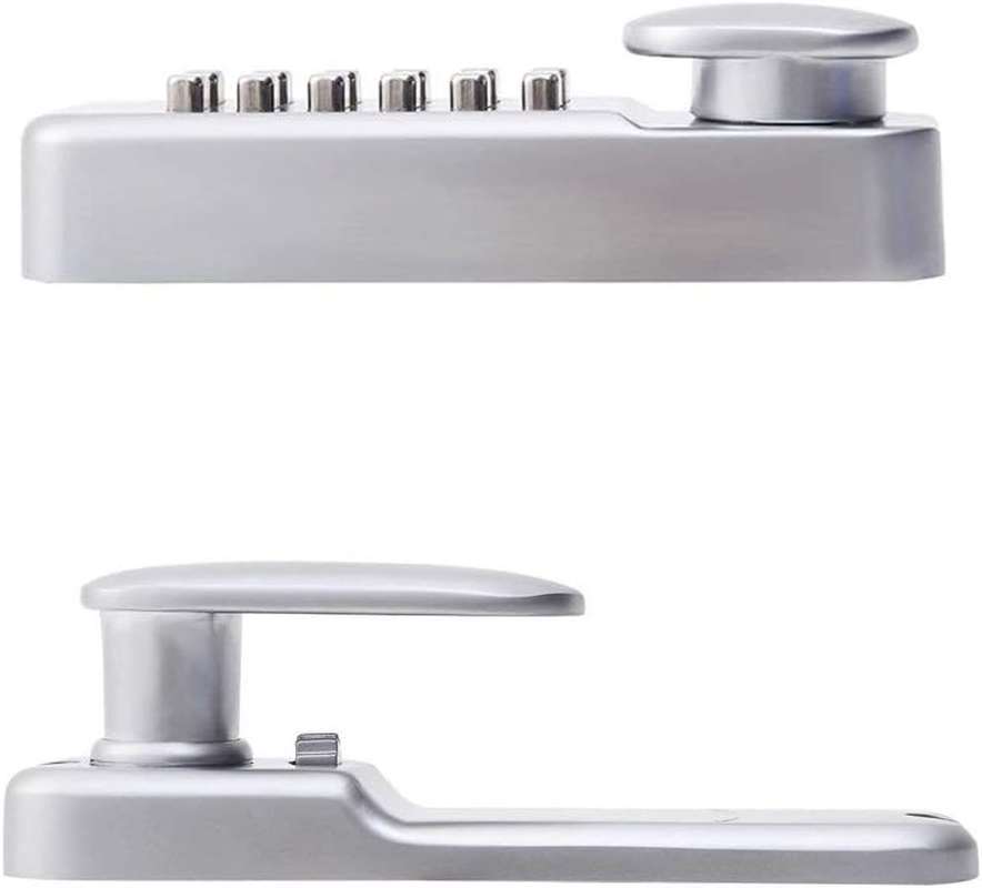 Digital Code Door Lock, Zinc Alloy Waterproof Keyless Safety Entry Door Lock, Digital Password Mechanical Lock for Outdoor Gate Fence image number 6