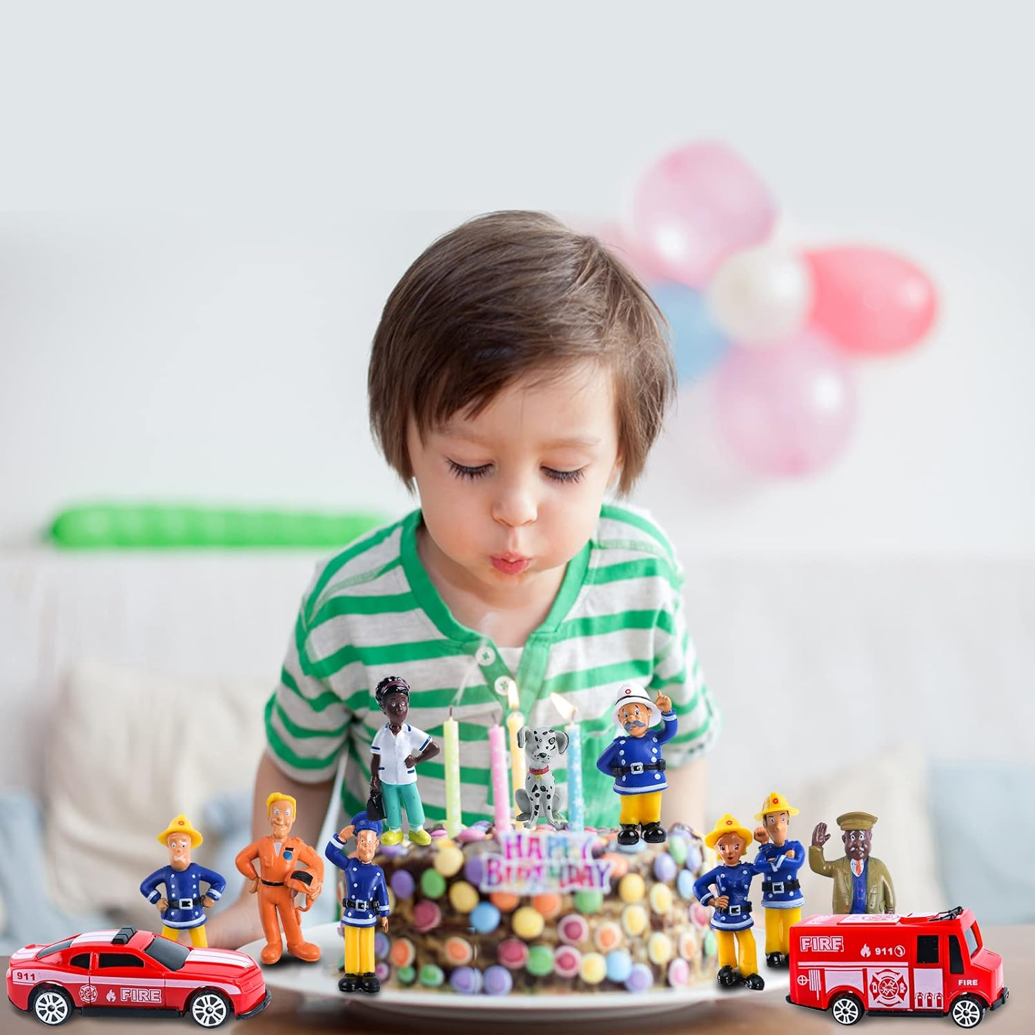 Fireman Sam Cake Decoration Set - Figures, Toppers, Birthday Accessories image number 5