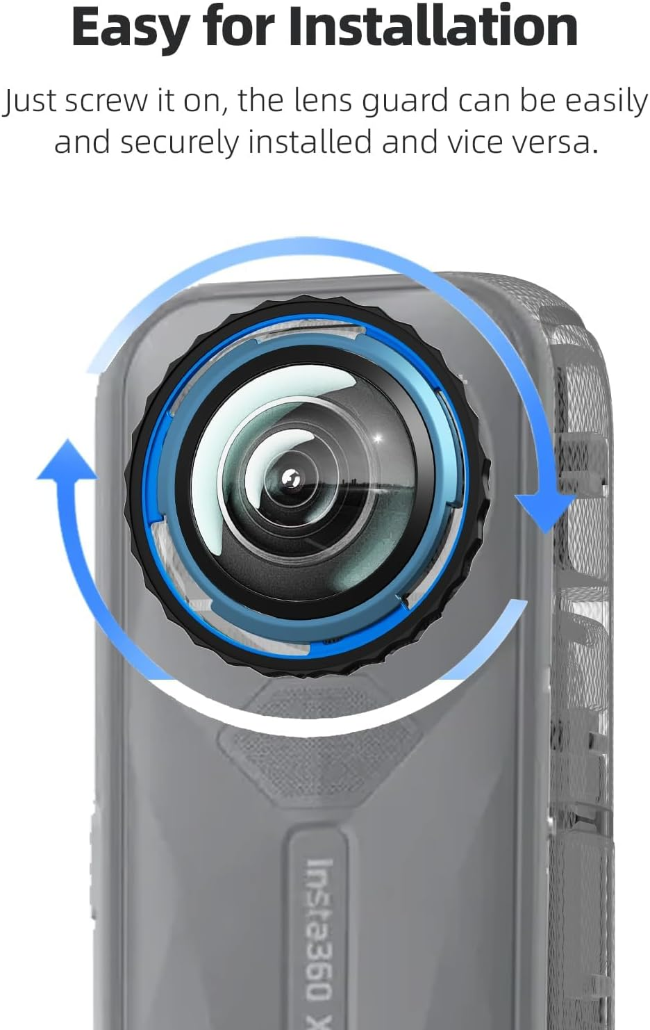 Insta 360 X5 Premium Glass Lens Guard Set Screen Protector for Insta360 X5 X 5 9H Hard Tempered Glass Film Anti-Scratch image number 6