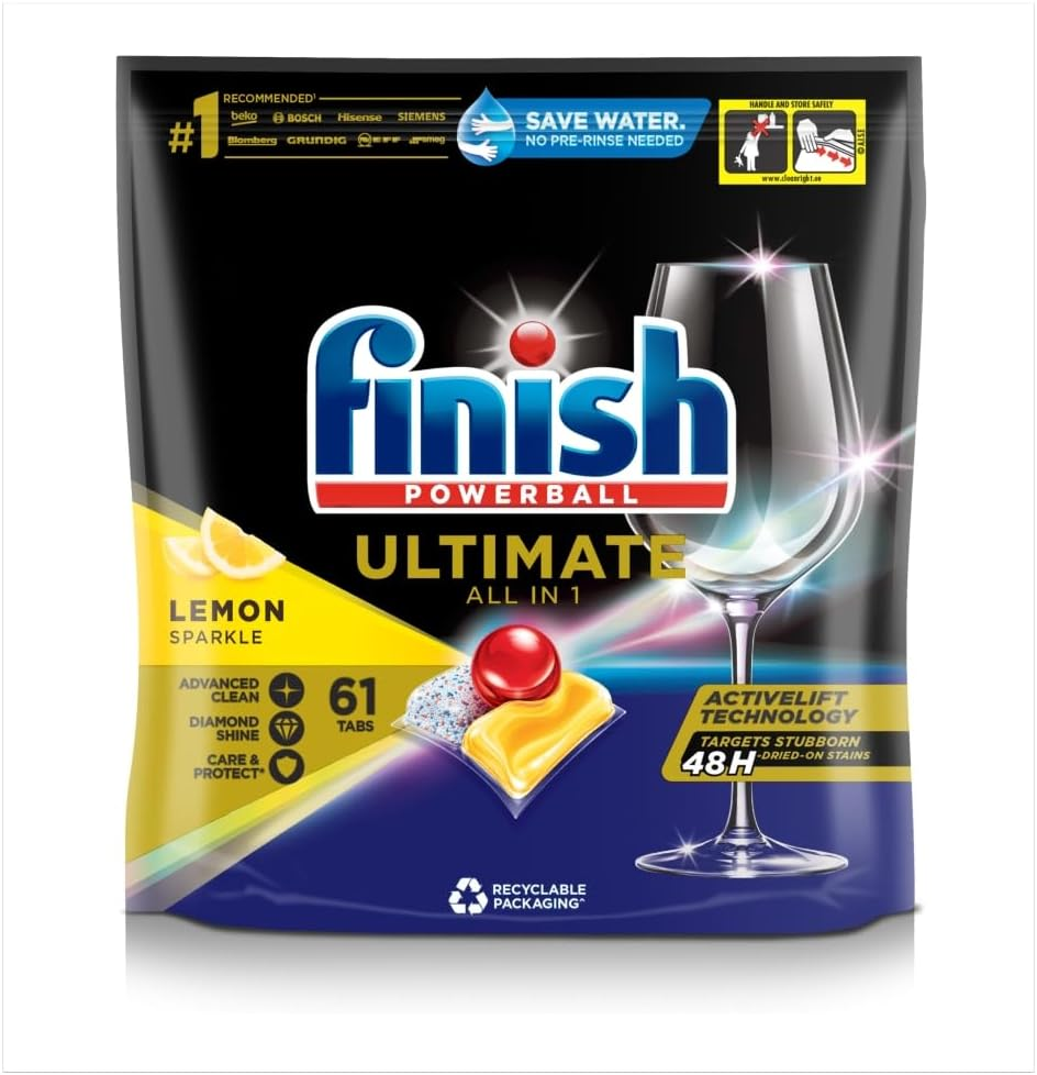 Finish Ultimate Dishwashing Tablets Lemon 70 Pack image number 0