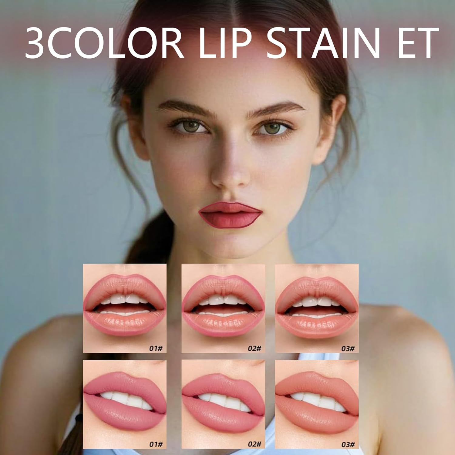 Peel off Lip Stain, Long Lasting Waterproof Peel off Lip Liner, Matte Finish Lip Tint Stain Peel Off，Lip Tint Peel off (Orange, One Size)