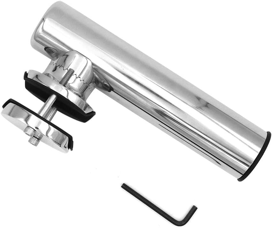 ZONADA 316 Stainless Steel Fishing Rod Holders Clamp on Rails Mount Mounting 43-51Mm Rail Mounted Marine Grade for Fishing Boat Yacht