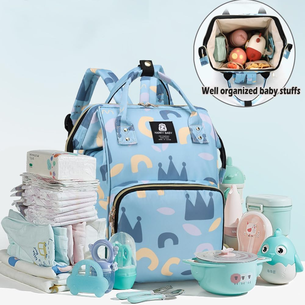 Diaper Bag Backpack - Multifunction Waterproof Baby Bag Diaper Changing Backpacks, Large Travel Diaper Bags - Baby Bag for Boys & Girls, Nappy Changing Backpacks image number 5