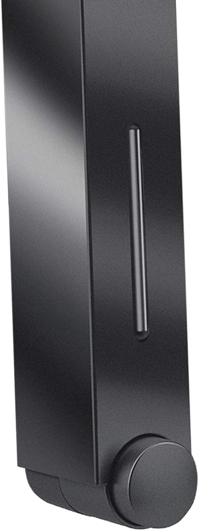 Wall Mounted Soap Dispenser Shower Lotion Shampoo Gel Bottle Single Black image number 3