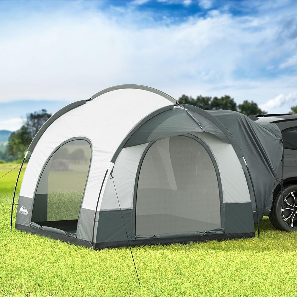 Weisshorn Pop up Beach Tent, SUV Car Camping Tents Portable Side Awning Shade Shelter, Easy Instant Setup Privacy Change Room Lightweight Sun Protection Outdoor Fishing Family Picnic Grey image number 4