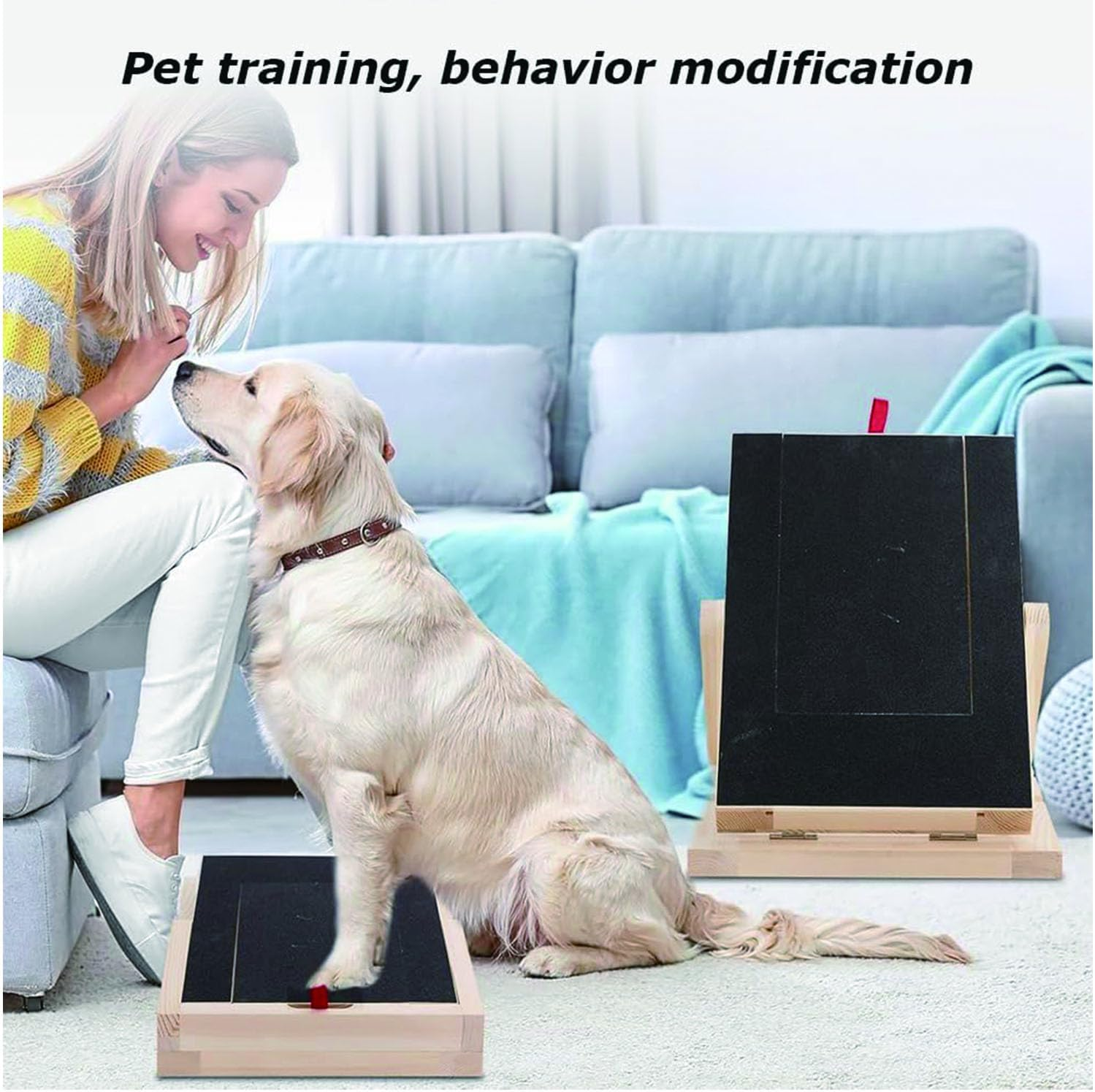 Songholee Pet Nail Board, Dog Scratch Pad, Dog Nail File Toy with Treat Box, Dog Nail File, Adjustable Dog Scratching Plate, Dog Paw Repair Board, for Small to Medium-Sized Dogs image number 4