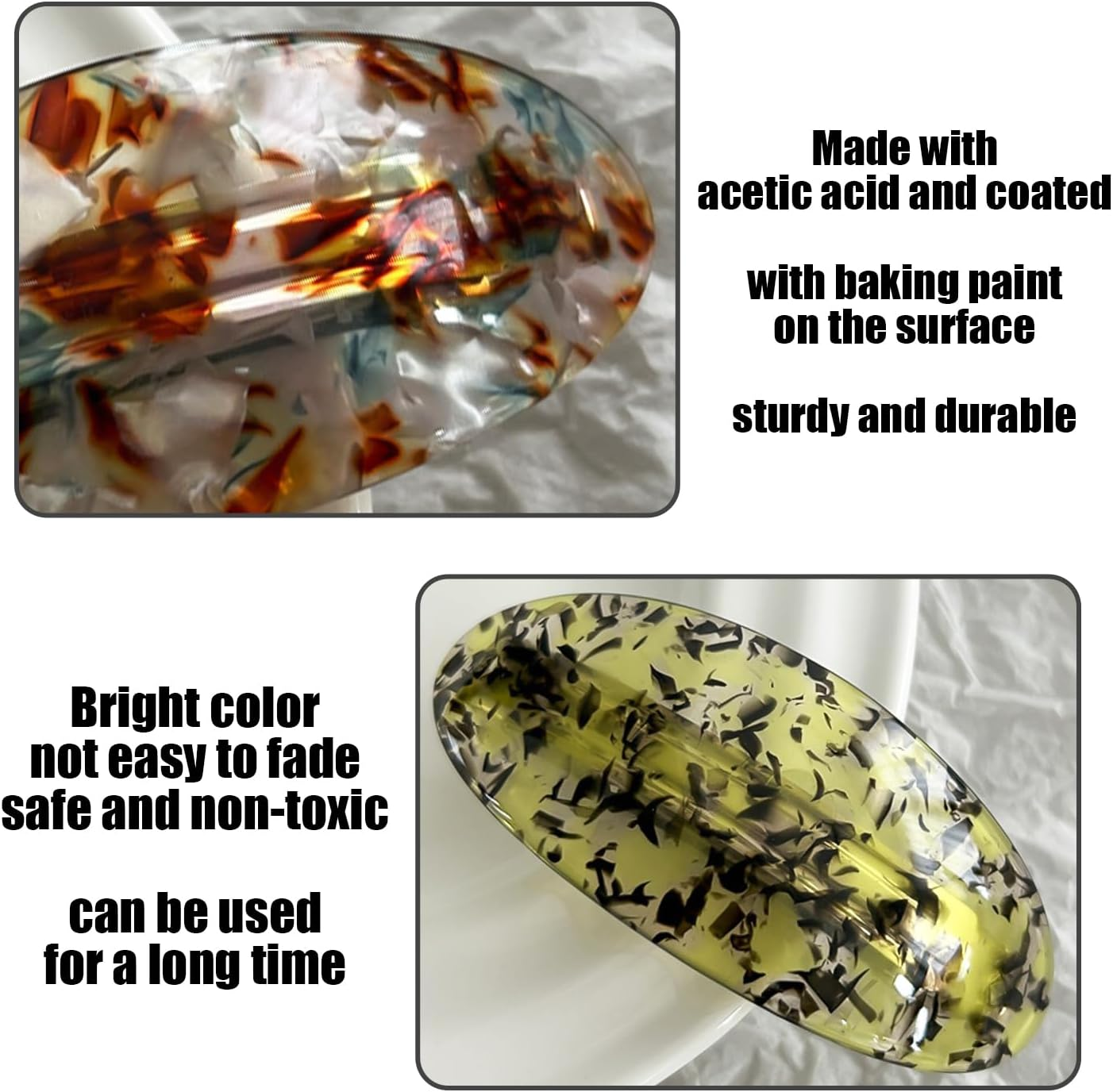 Pack of 3 Half Hair Clips and 2 Square Pony Clips, Women'S Hair Clips, Retro Hair Clips, Elegant Hair Clips, Hairstyle Decoration, Hair Clips, Hairstyle Accessories