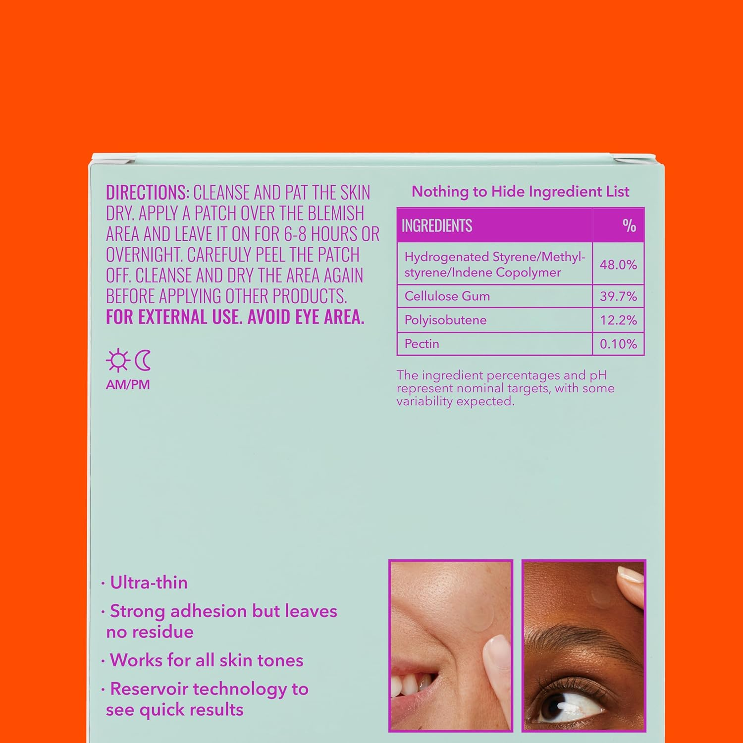 Good Molecules Pimple Patches 60 Pack - Ultra-Thin Hydrocolloid Acne Patches to Conceal Breakouts, Blackheads, and Blemishes - Acne Spot Treatment, Skin Care for Face image number 2