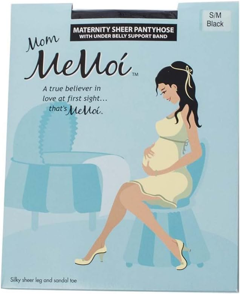 Memoi Sheer Maternity Tights | Pregnancy Belly Support Hose