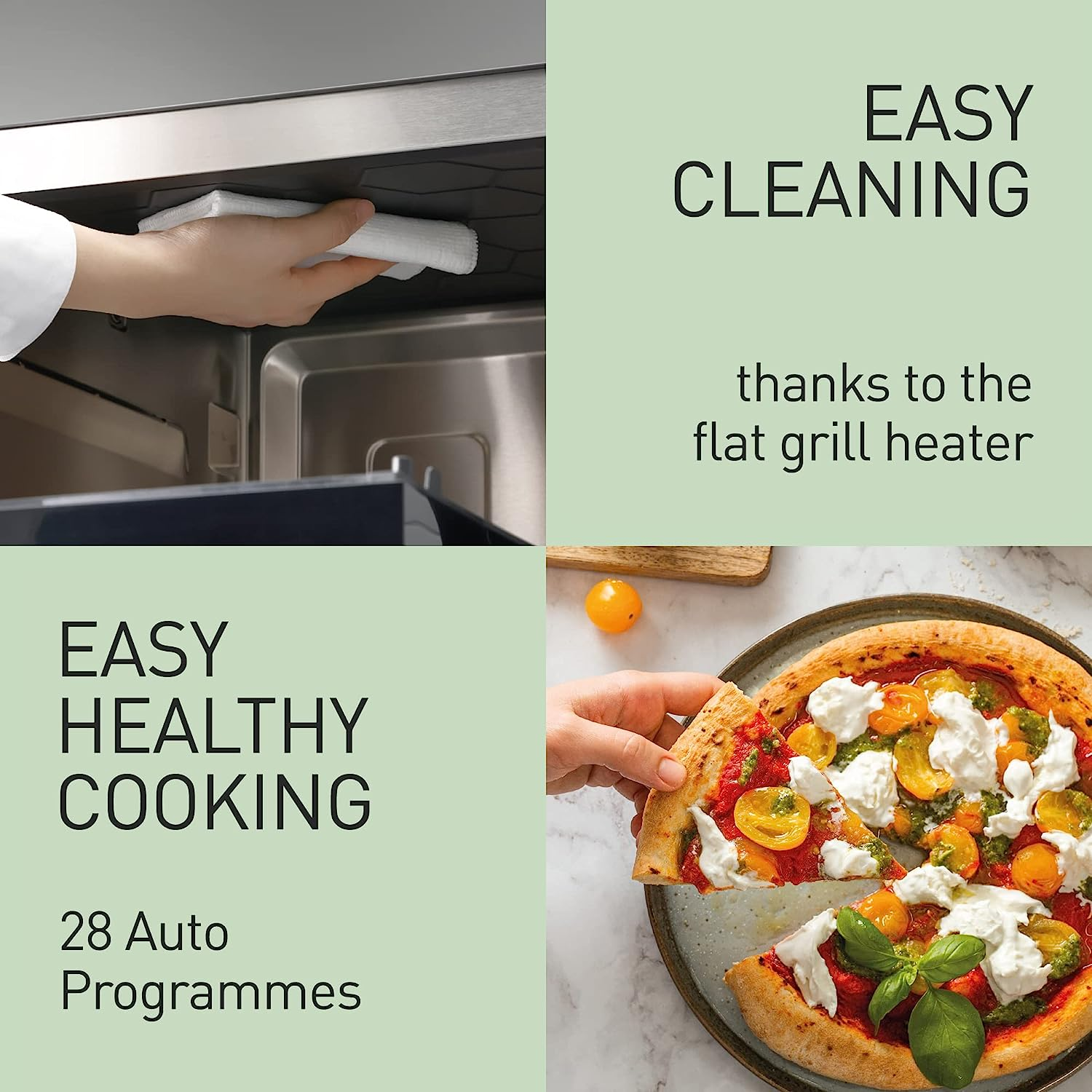 Panasonic 27L 4-In-1 Flat-Bed Combination Microwave Oven with Steam, Grill or Bake Functions 1000W (NN-DS59NBQPQ) image number 2