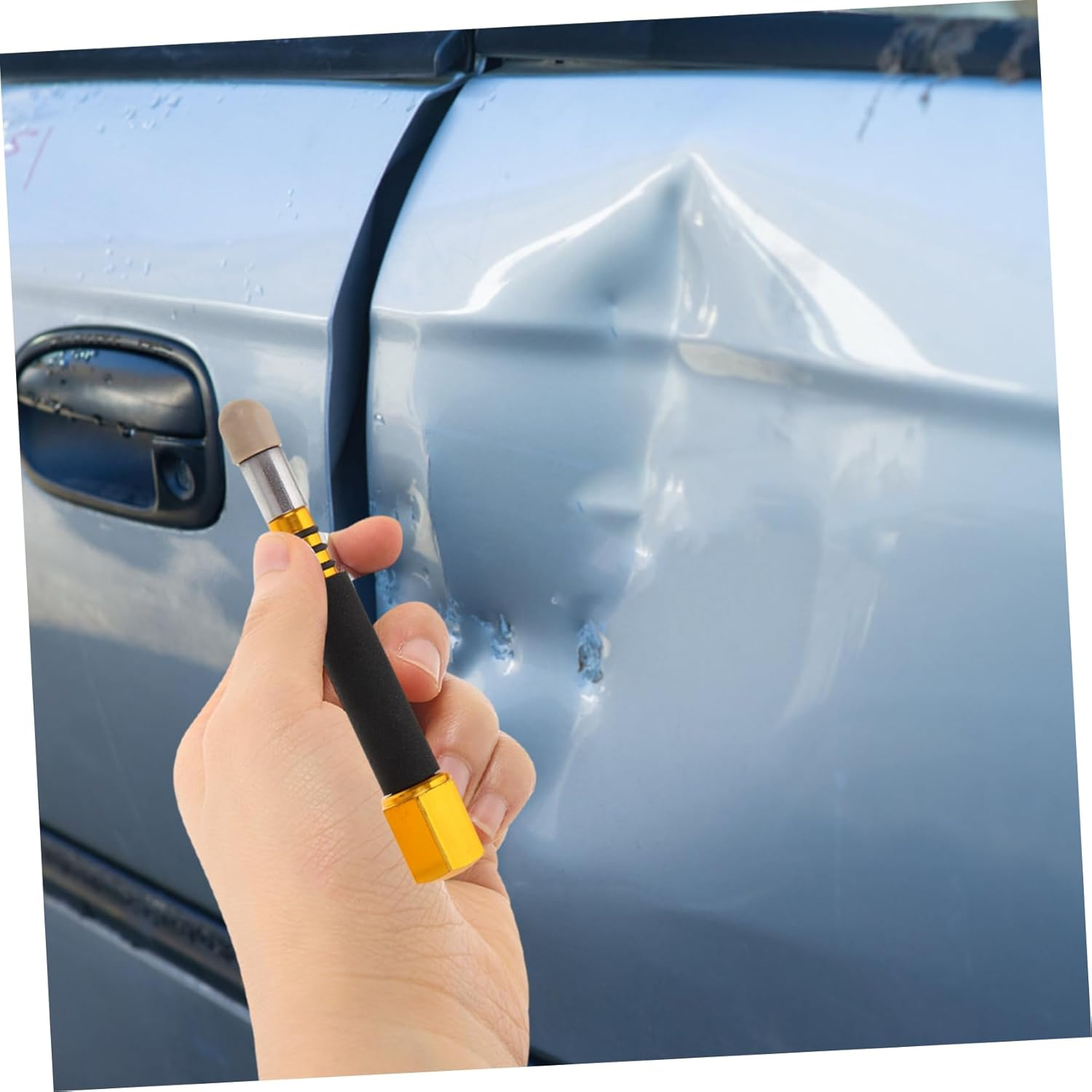 BELLIFFY 4Pcs Tap down Pen Dent Tool Kit for Automotive Paintless Dent Repair Professional Body Repair Equipment Set Diy Use image number 2