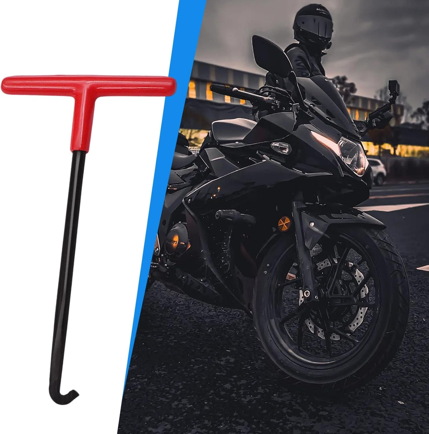 Whnbuij Exhaust Spring Puller Tool - Durable Spring Hook Remover, Heavy Duty Steel Tool | Motorcycle Exhaust Spring Hooks, Spring Puller for Motorcycles, Exhausts, Atvs, and Lawn Equipment, Easy Spr image number 3