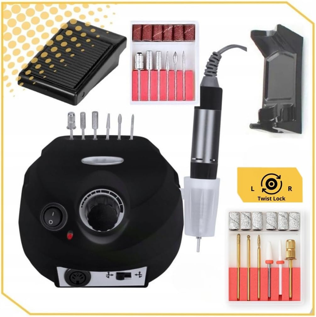 Lewer - Nail Cutter Set DM-202 65W, Professional Manicure & Pedicure Set, Cuticle & Varnish Remover, Manicure Pedicure Nail Knife