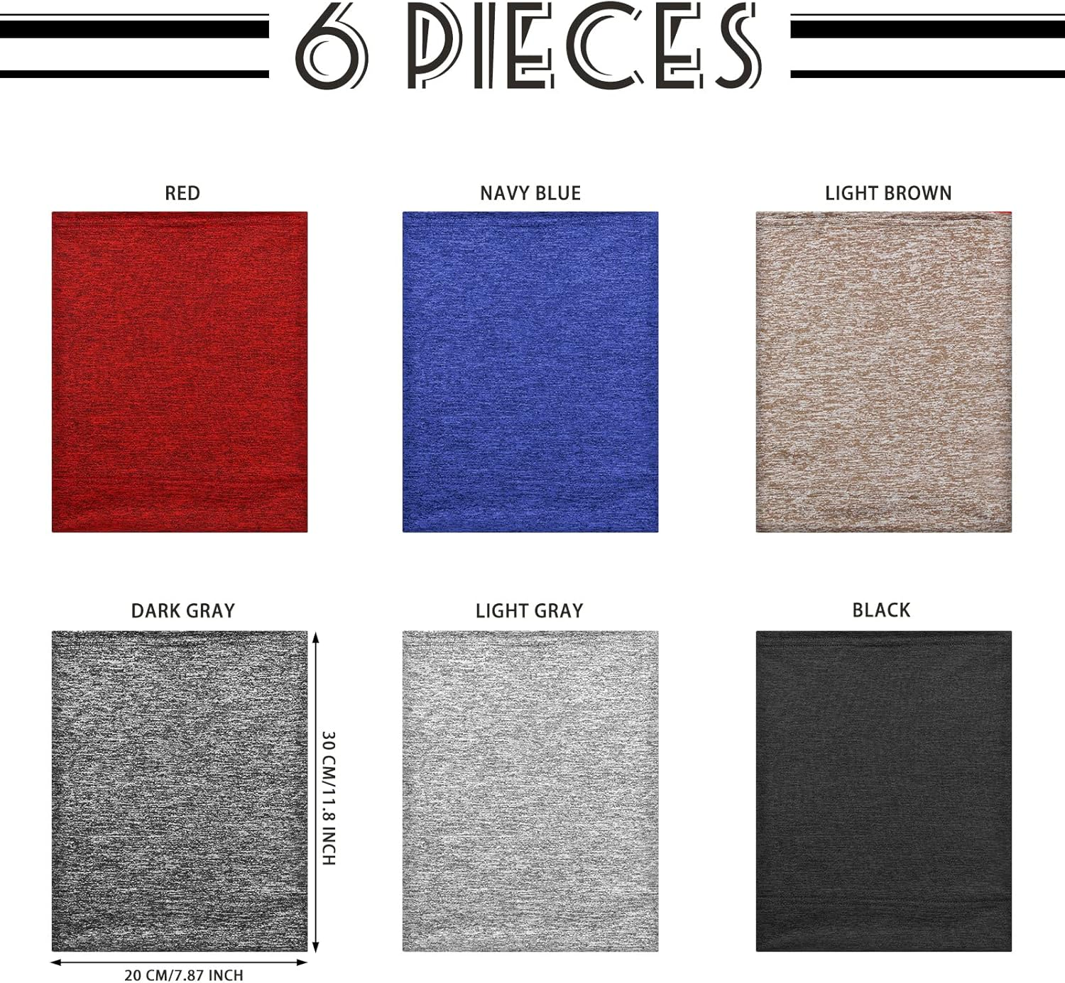 6 Pcs Spandex Dreadlock Cap Dreadlock Tube Unisex Men Women Dreadlocks Bands Elastic Long Hair Dreads Head Wraps Dreads Cap Locks Headbands for Dreads Accessories, 6 Colors (Dark Color) - Bright Color image number 3