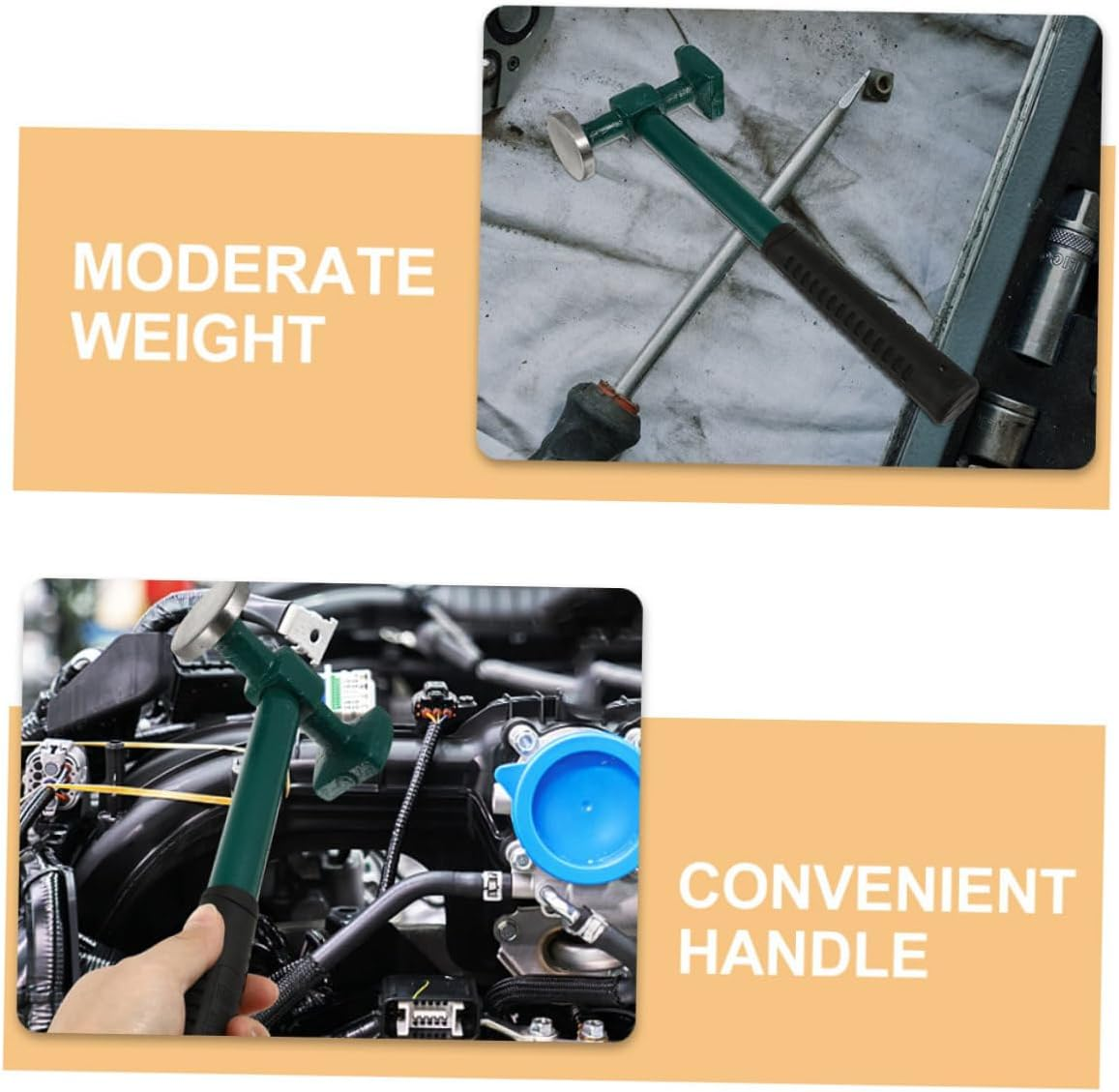 2Pcs Auto Body Hammer for Hand Tools for Panel Damage Efficient Mallet for Automotive Bodywork Essential Tool for Vehicle Restoration image number 5