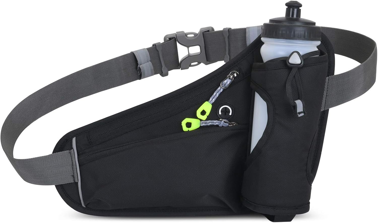 ZIEM Sports Hydration Belt Bag Running Belt Waist Pack Bum Bag with Water Bottle Holder for Men Women Running Cycling Hiking Walking