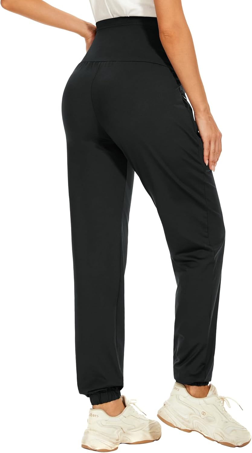 Fitglam Maternity Pants for Women Pregnancy Athletic Active Workout Yoga Lounge Clothes Joggers over Belly image number 2