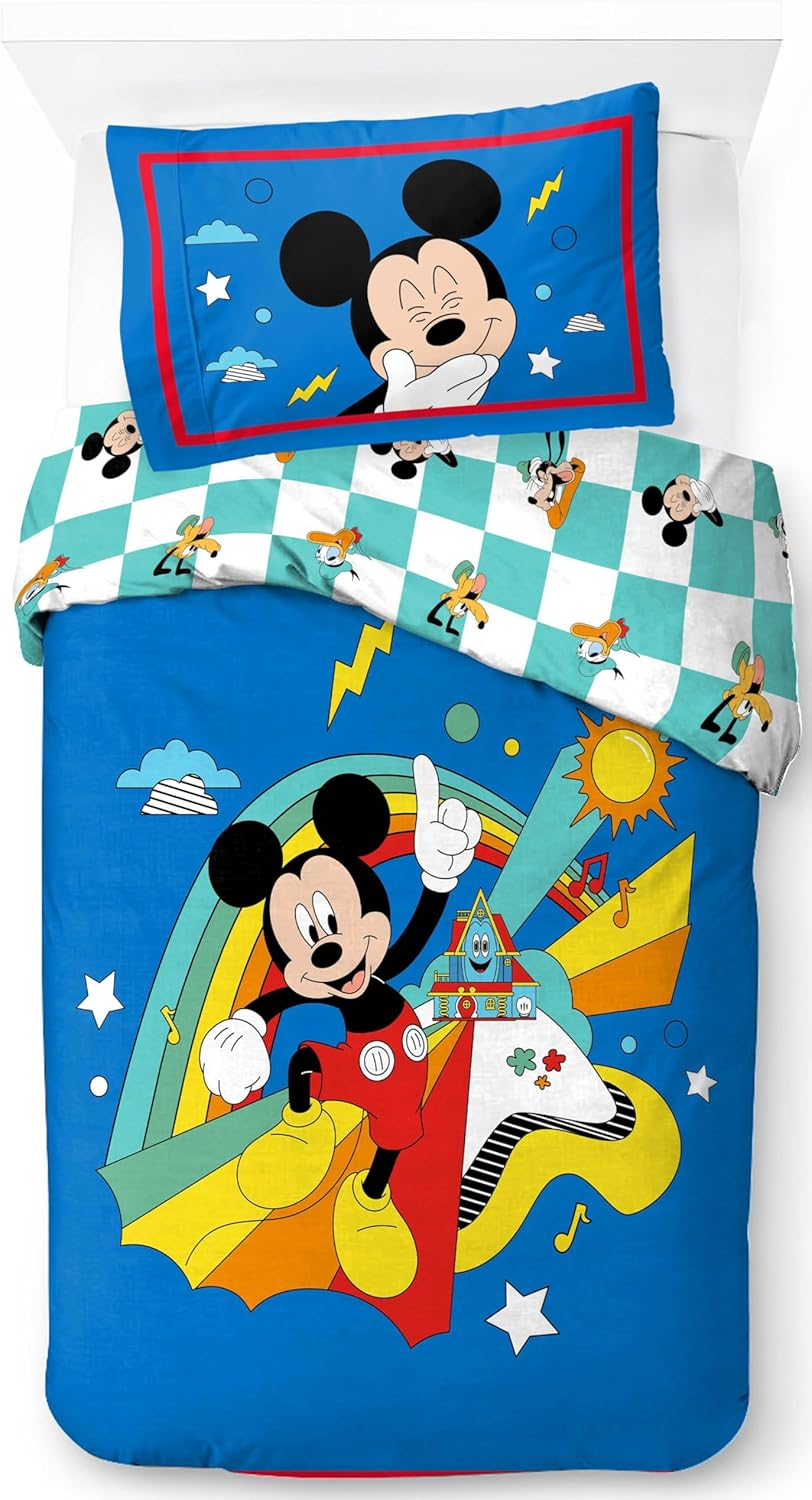 Jay Franco Marvel Spiderman Hero Power 100% Cotton Single Duvet Cover Set - Includes 50 X 70 Cm Pillowcase