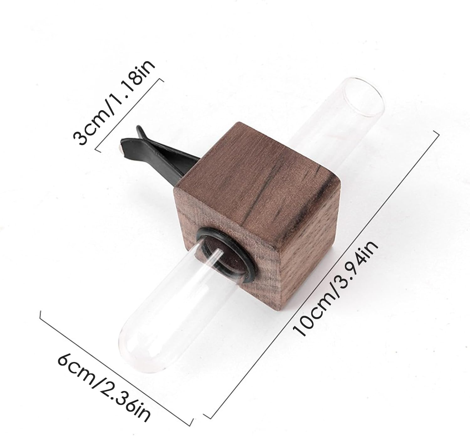 Air Vent Plant Vase | Car Flower Vase Mini Clip Plant Holder - Aesthetic Automotive Interior Wooden Decor for Women Mother Wife Girlfriend image number 2