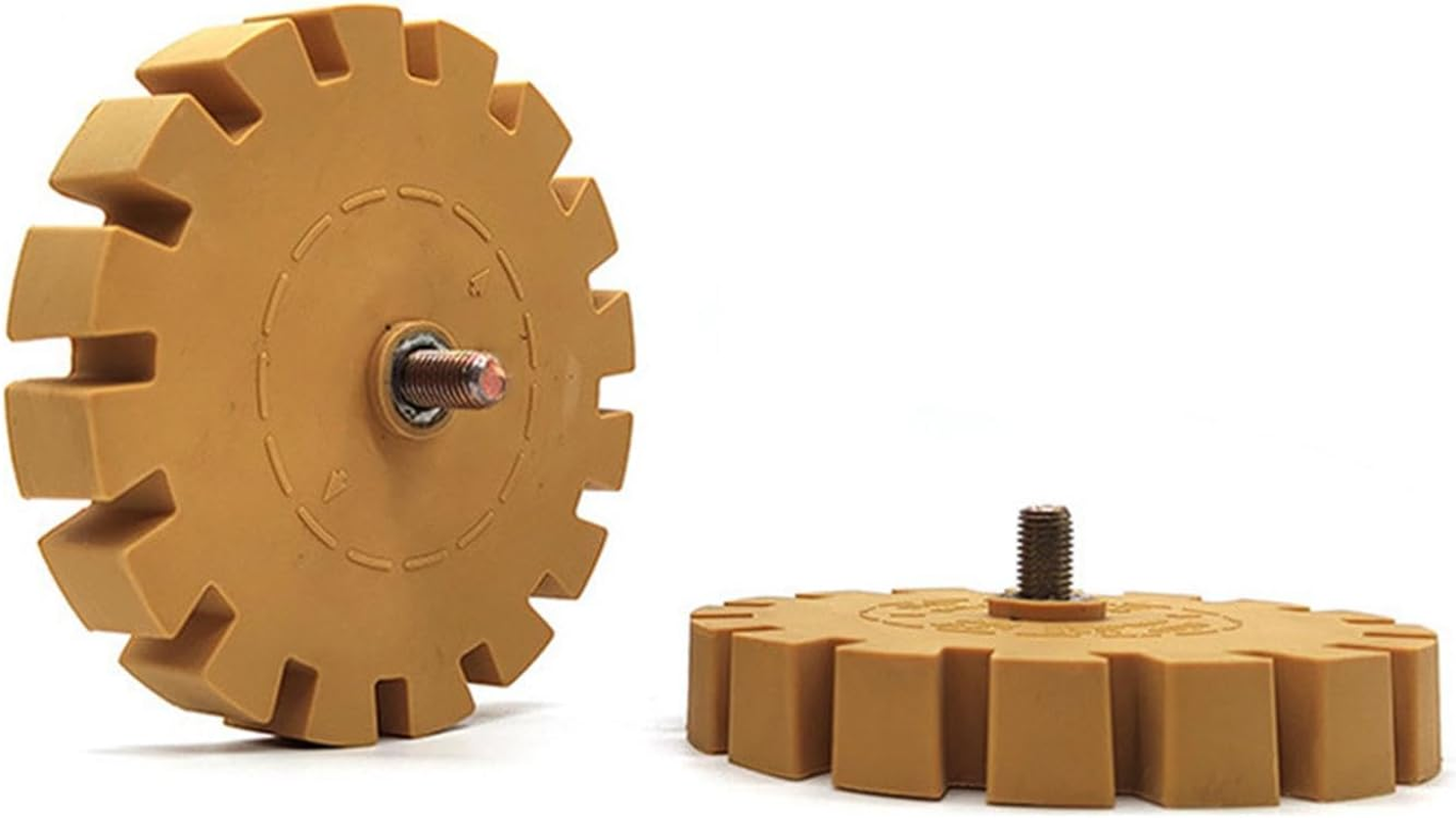 Generico Rubber Wheel for Decals, Wheel for Removing Adhesive | Rubber Drill Rubber for Car | Precise and Efficient Adhesive Wheel Remover for Boats And image number 3