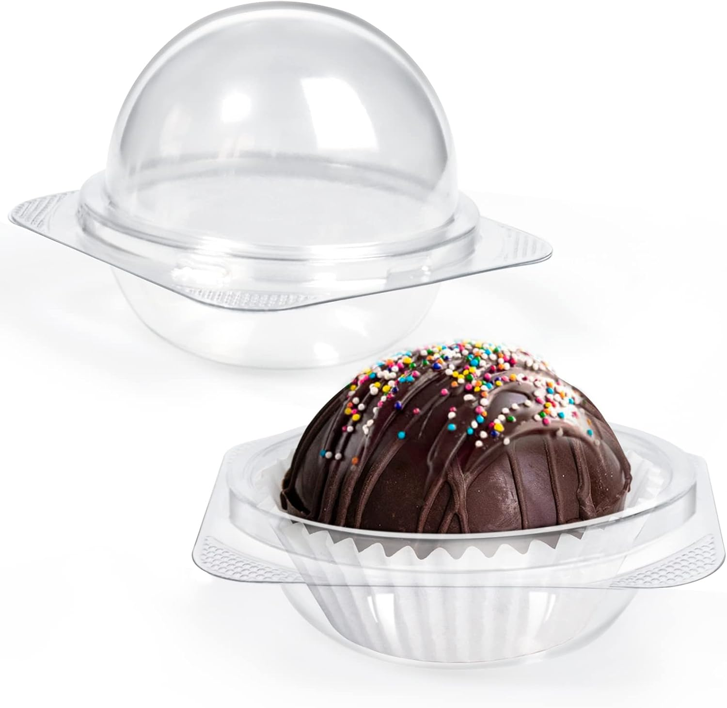 Cocoa Bomb Boxes Spherical Chocolate Bomb Package Box Small Cupcake Box 50 Pack image number 4