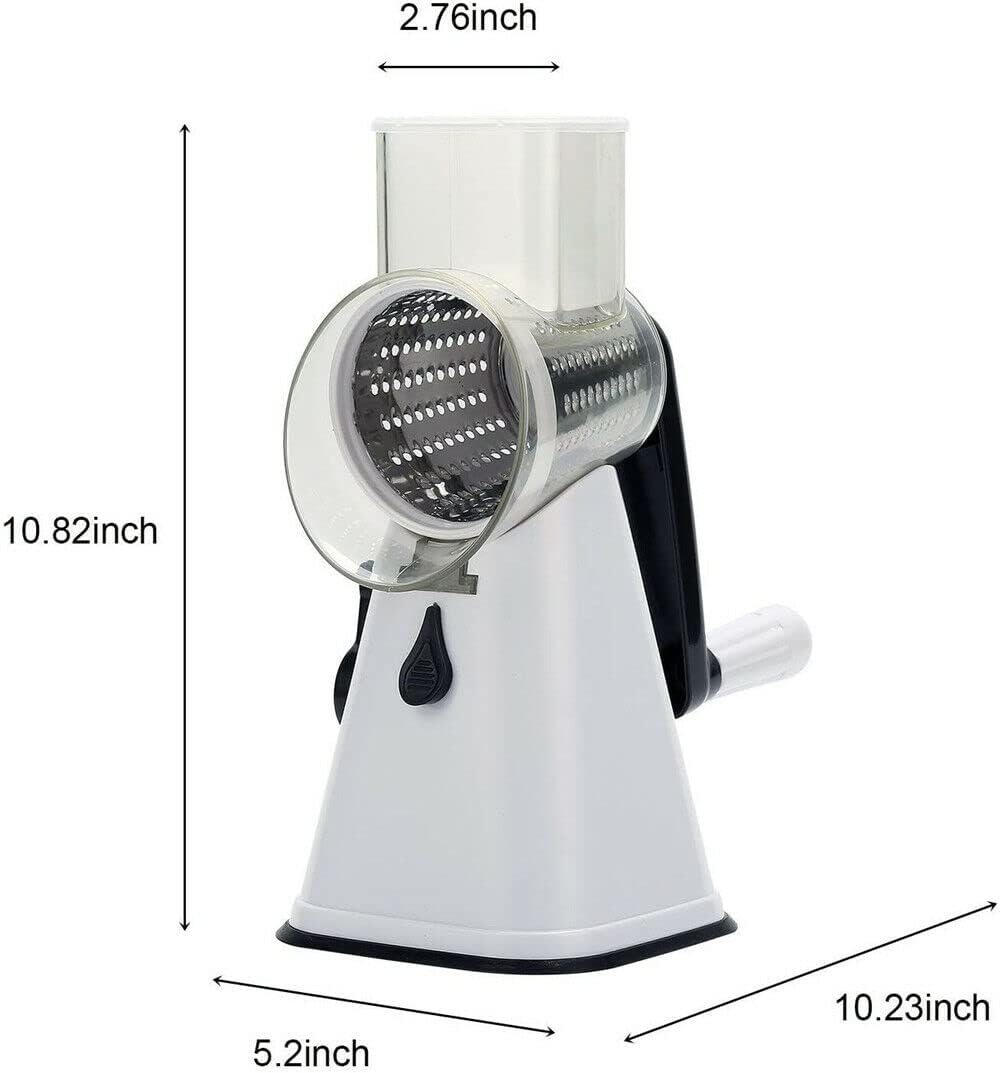 3In1 Multi-Function Food Vegetable Manual Rotary Drum Grater Chopper Slicer Tool image number 5