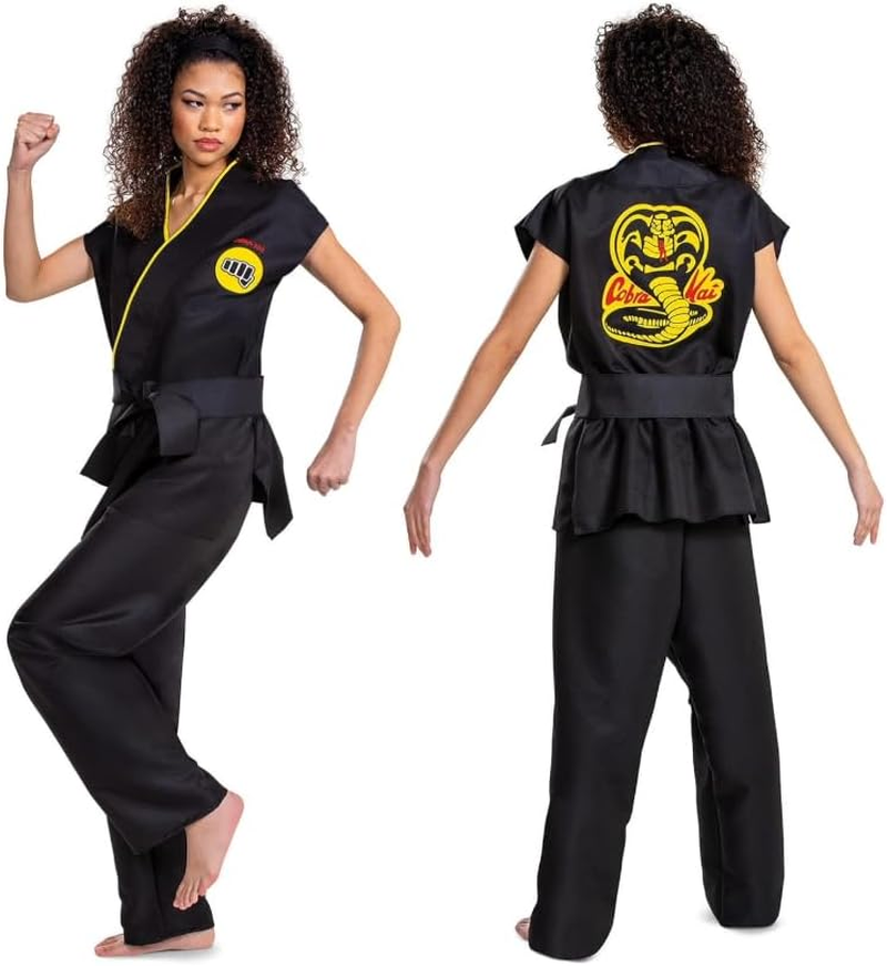Disguise Mens Cobra Kai Adult Costume, Official Cobra Kai Gi for with Black Belt, Adult Size