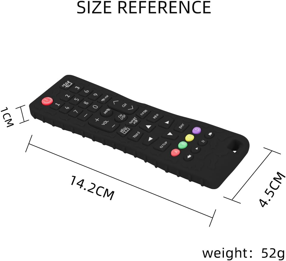 Generic Silicone TV Remote Control Toy for Babies & Toddlers - Just like Mum & Dad (White) image number 1