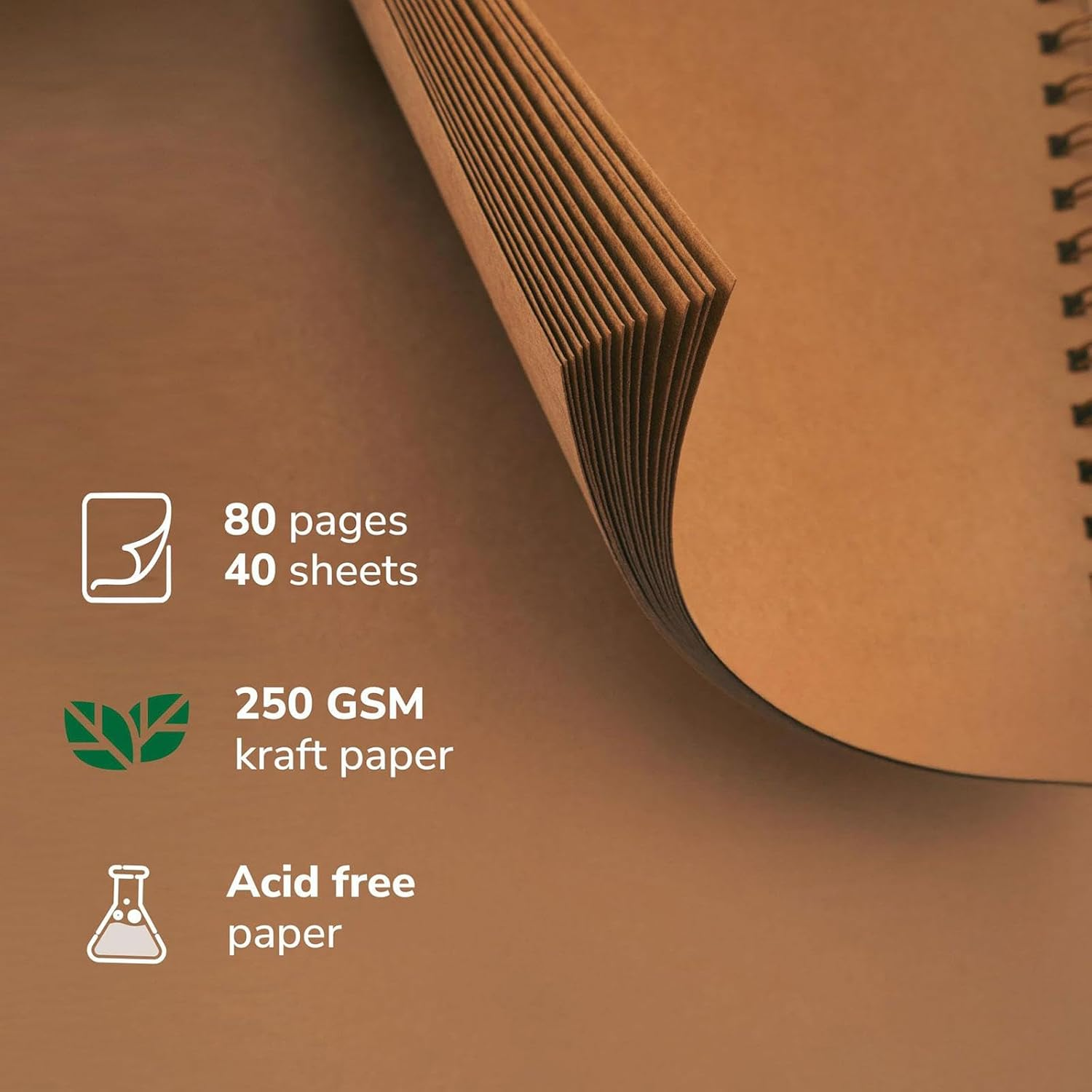 Photo Album Wedding Anniversary Scrapbooks Photo Storage Shower Graduation Family Decorative Scrapbook Album Memory Book, Brown - Brown image number 2