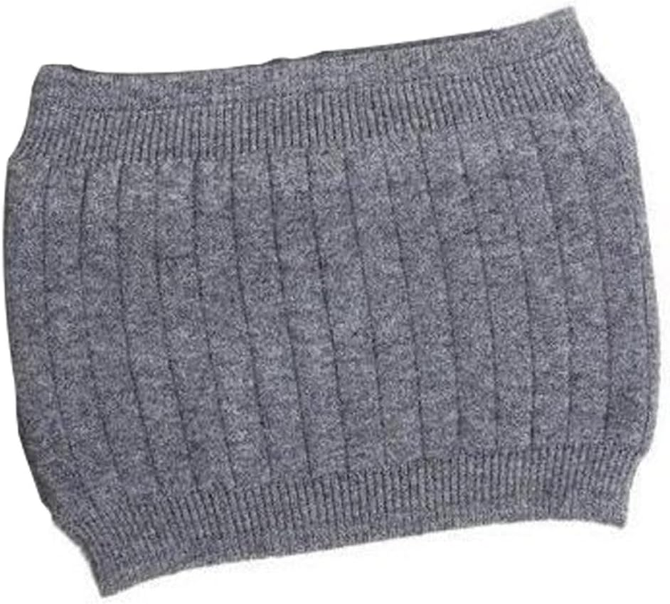 Back Warmer Cashmere Kidney Warmer Winter Elastic Abdominal Warmer Waist Support Belt for Men and Women Grey (M) Cashmere Kidney Warmer image number 2