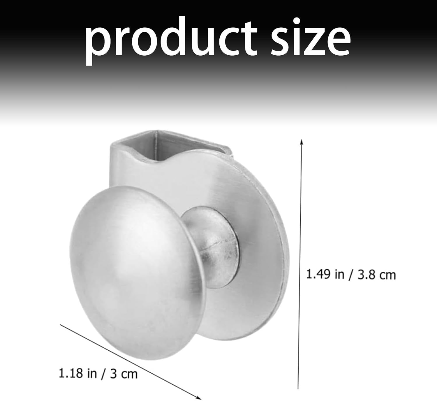 2Pcs Durable Glass Door Clip Pull Handle - Elegant Design for Comfortable Grip on Cabinets, Showers & Sliding Glass Doors, Kitchen and Bathroom Hardware Accessories image number 4