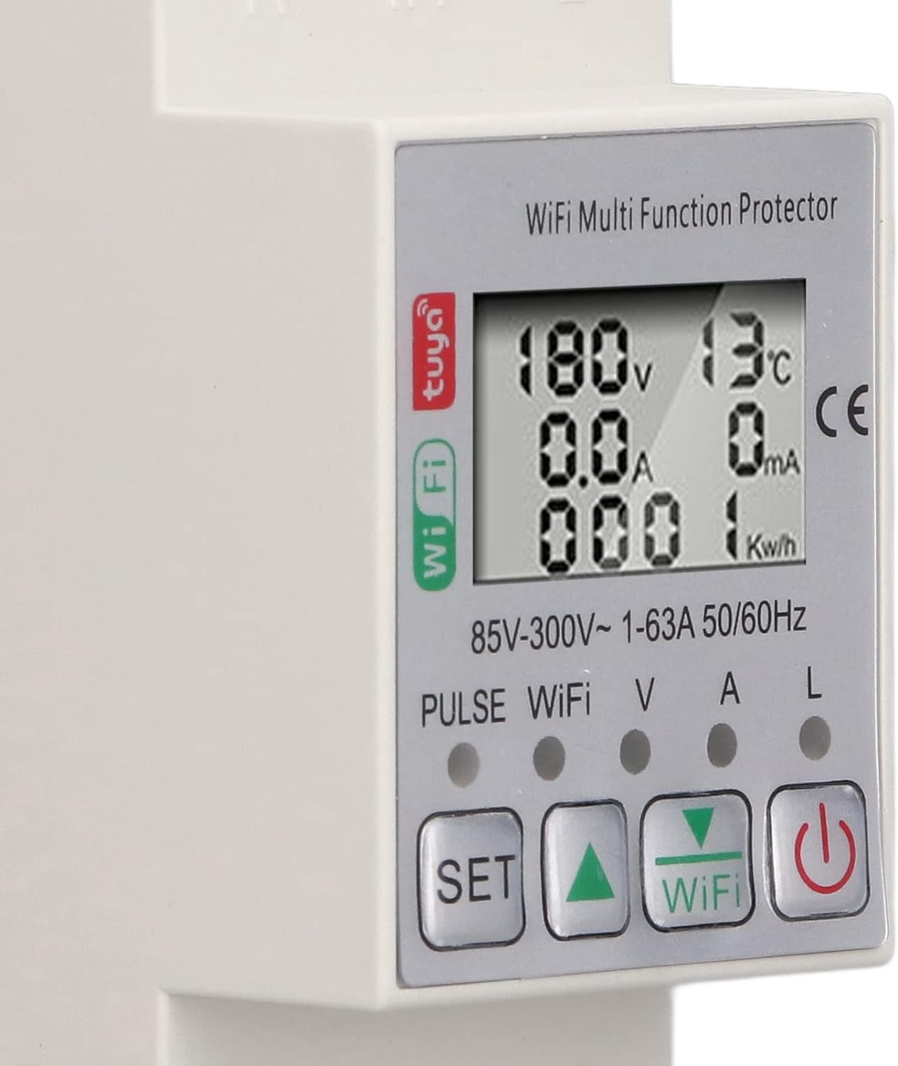 Wifi Smart Power Meter Switch, 63A 300V Real Time Smart Energy Monitor Switch, over Current Voltage Wifi Voice Remote Control Usage Monitor with Timer for Tuya APP image number 6