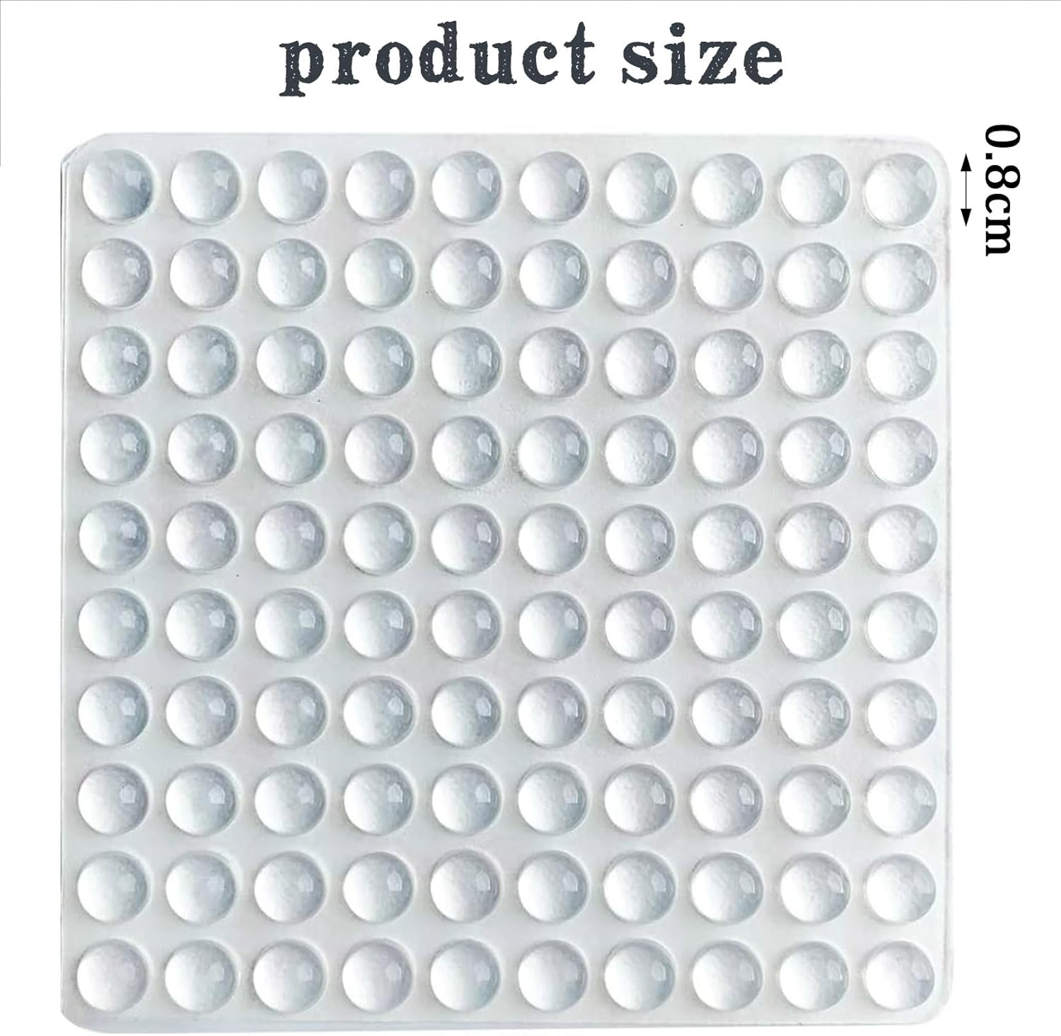 Silicone Door Bumpers,6X2Mm Mini Buffer Furniture Pads,Rubber Feet Bumper Pads,Clear Adhesive Door Bumpers Protector Furniture Door Drawers for Furniture Glass Tables Crafts Wall Protectors (100Pcs) image number 6