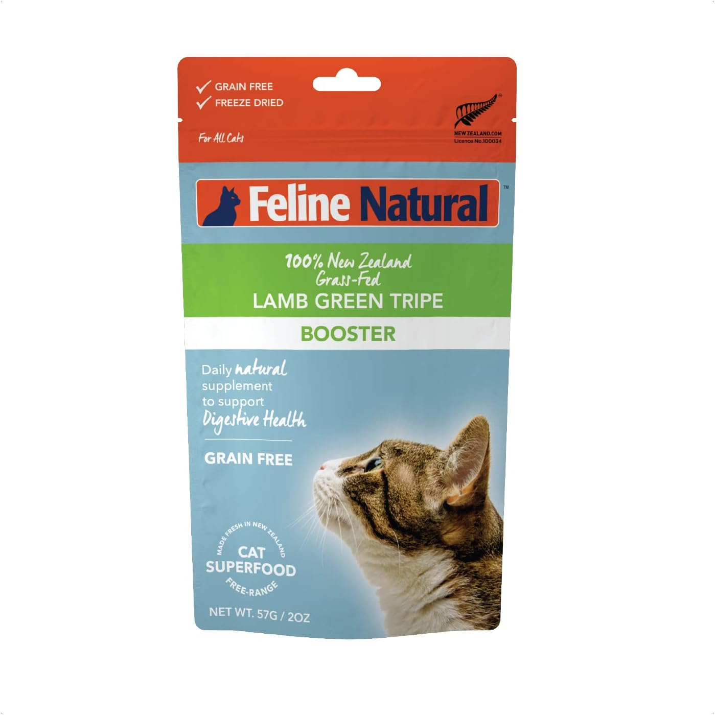 Feline Natural Grain-Free Freeze-Dried Cat Food Supplement (Lamb Tripe) image number 5