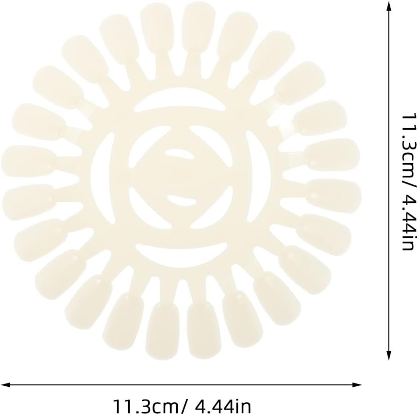 DECHOUS 20Pcs Nail Art Palette: 24-Grid Manicure Mixing Plate - Non-Slip Nail Dish for Gel Polish & Acrylics - Salon Color Display Board for Technicians image number 5