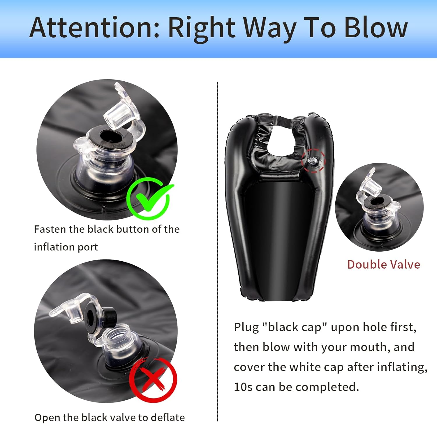 ZEYUEHUI Portable Shampoo Bowl, Inflatable Hair Washing Tray for Sink at Home for Bedridden, Seniors, Handicapped, Pregnant, Lightweight Hair Washing Sink image number 1