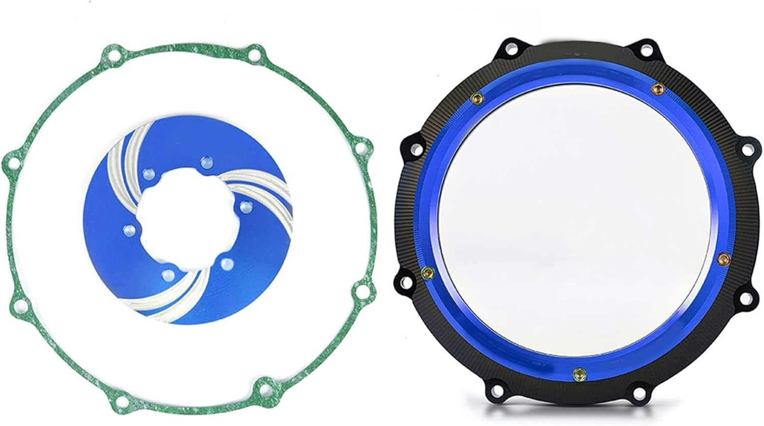 Motorcycle Accessories for Yamaha Vmax1700 V Max Vmax 1700 2009-2020 Engine Parts Racing Clear Clutch Cover Spring Retainer Pressure Plate (Color : 1)