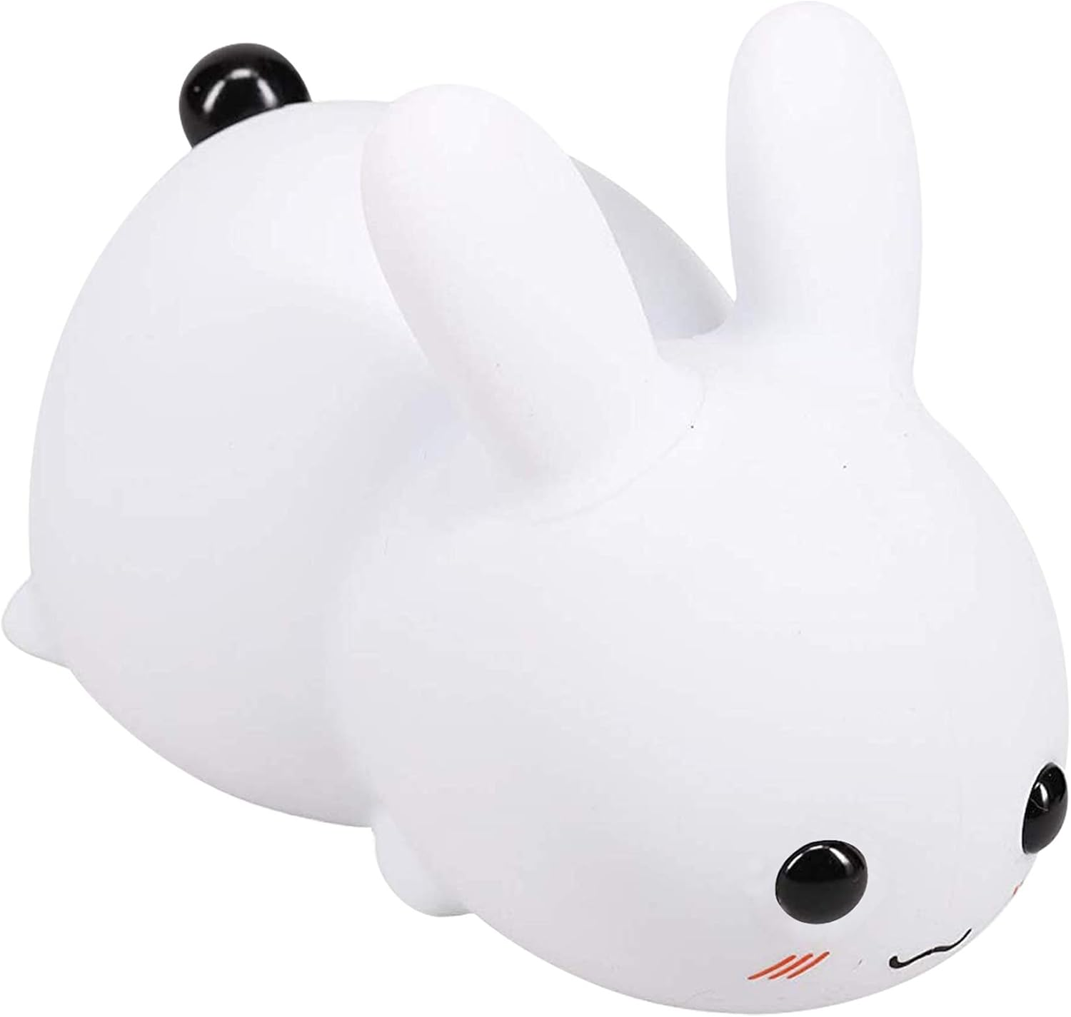 Silicone Night Light - Cute Bunny Lights for Kids Bedroom Baby Nursery, Girls or Boys -Portable USB Rechargeable Soft LED Lamp with Sensitive Touch Control - Snow White Bunny Lamp image number 4