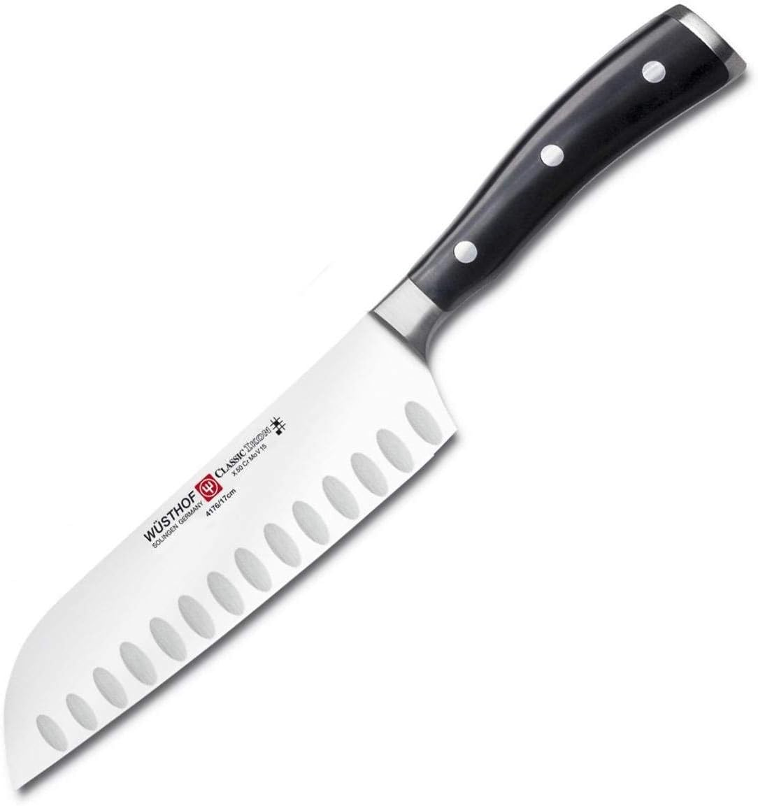 W&Uuml;STHOF Classic IKON 5" Hollow Edge Santoku Knife