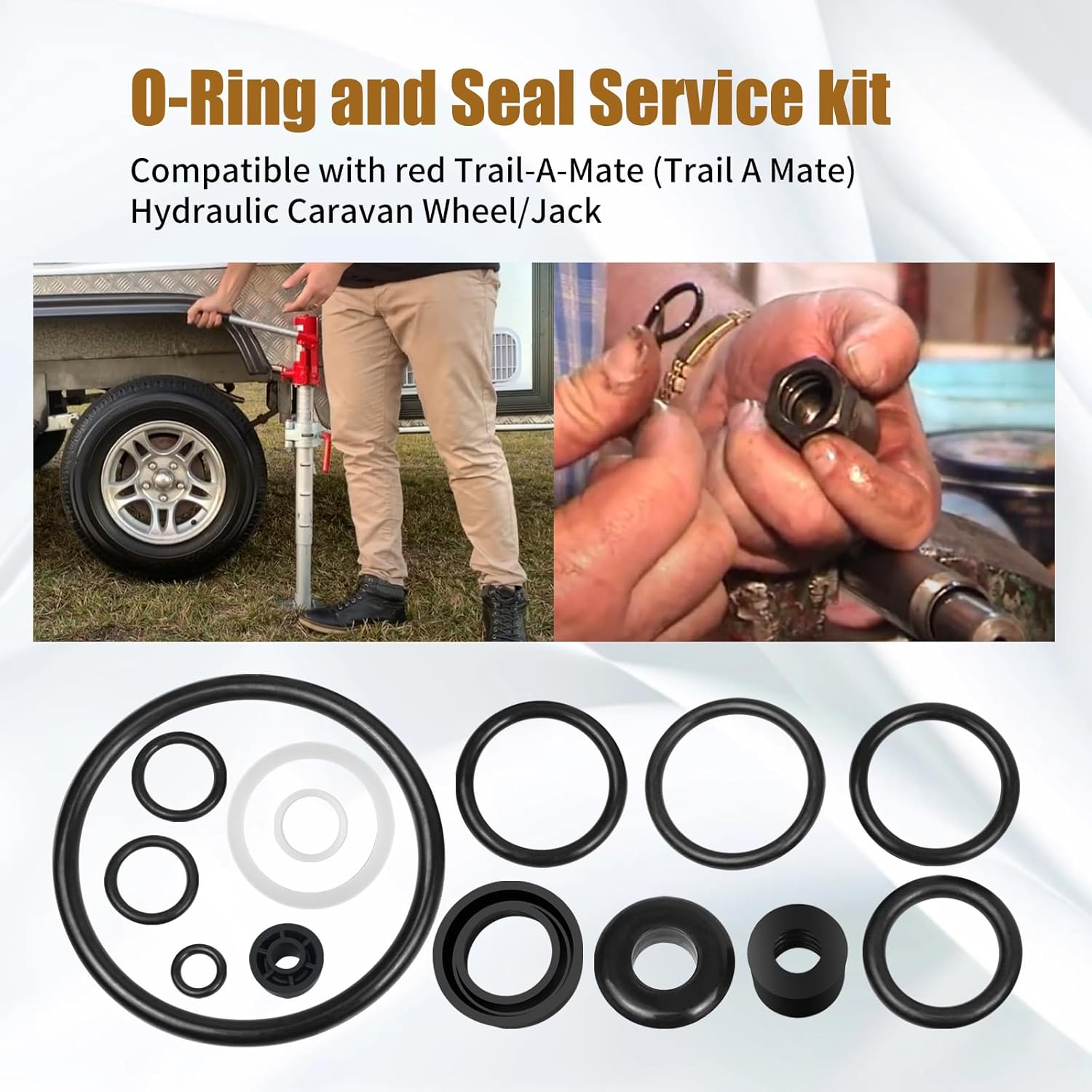 O-Ring and Seal Service Kit Compatible with Trail-A-Mate Red Jack image number 5